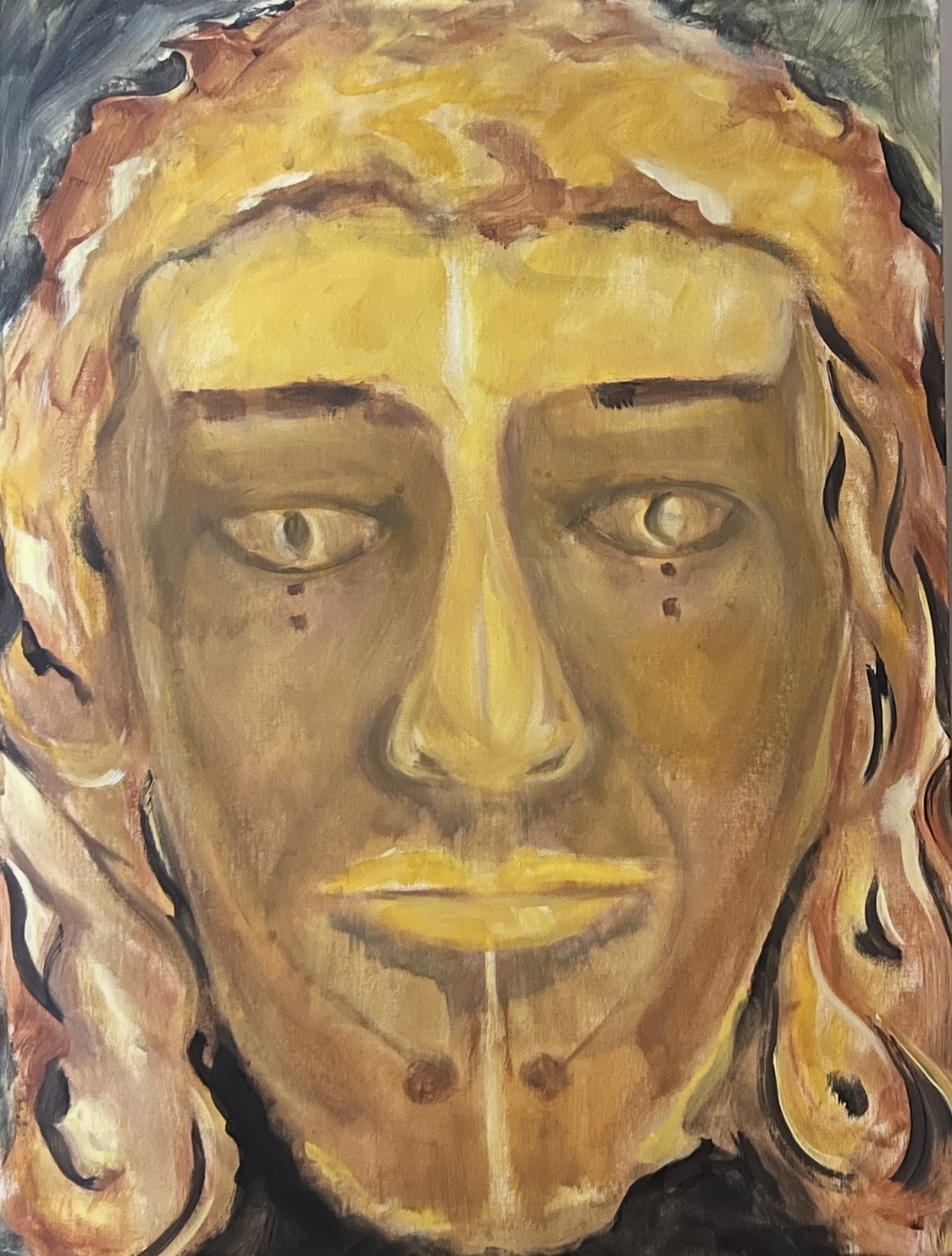 Portrait painting of the Shaman spirit guide